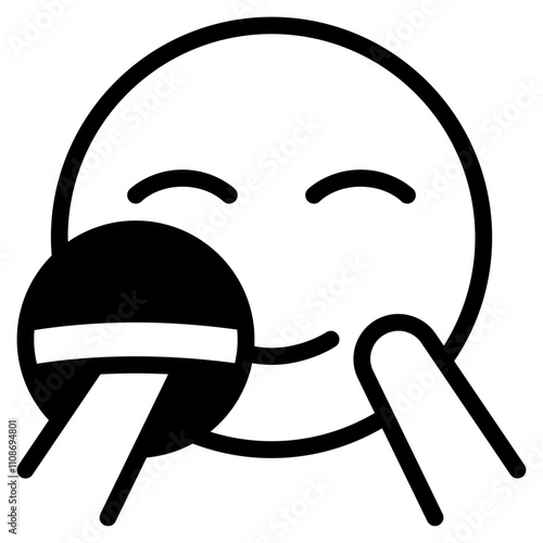 face powder icon with mixed style. Suitable for website design, logo, app, UI and etc. Based on the size of the icon in general, so it can be reduced.