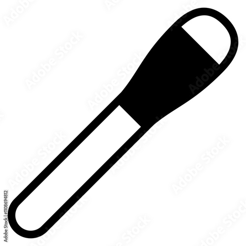 eyeliner brush icon with mixed style. Suitable for website design, logo, app, UI and etc. Based on the size of the icon in general, so it can be reduced.