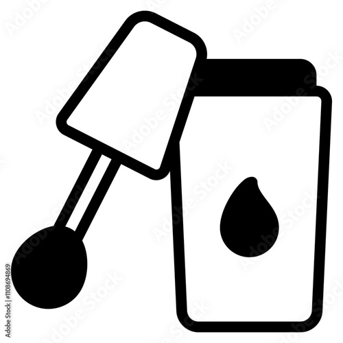 concealer icon with mixed style. Suitable for website design, logo, app, UI and etc. Based on the size of the icon in general, so it can be reduced.