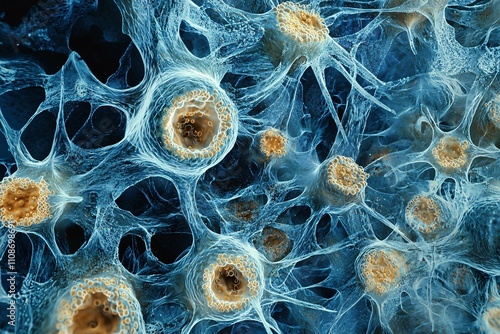 Microscopic images of ectoderm cells reveal their complex structures, emphasizing their crucial role in human development and biology.