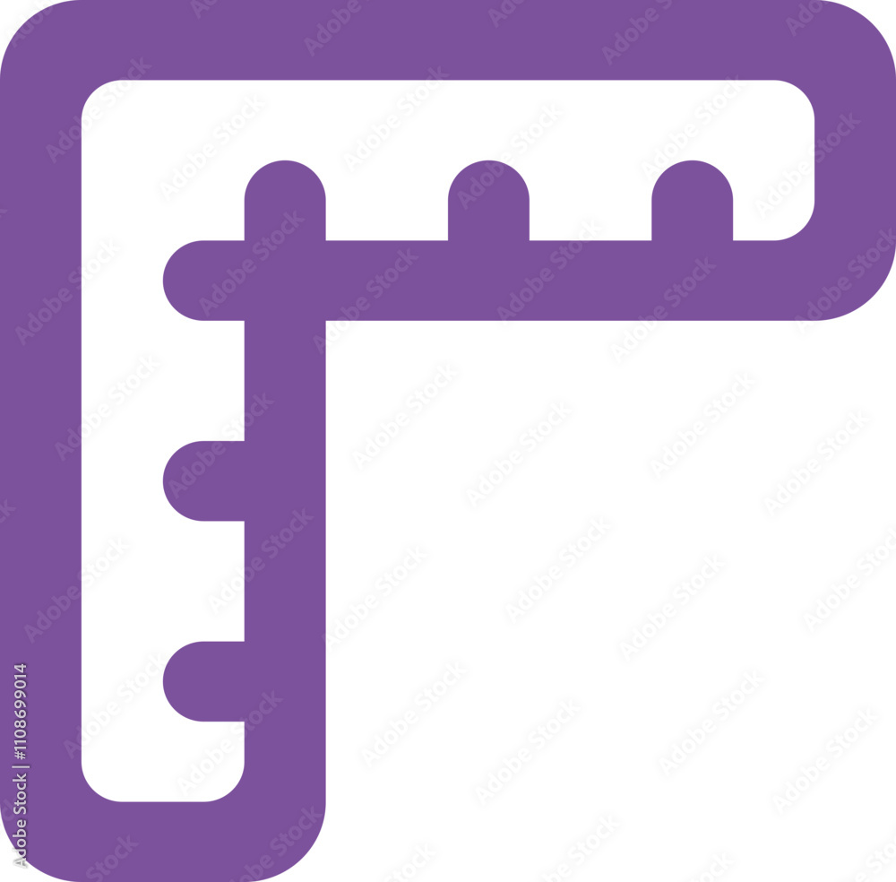 Obraz premium Triangle Ruler icon logo design