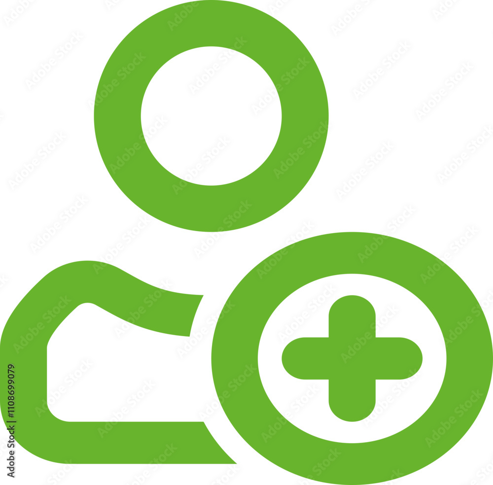 Obraz premium User Add icon logo design