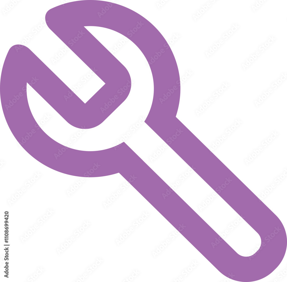 Wrench icon logo design Wrench icon logo design