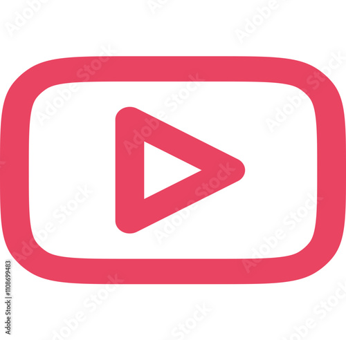 Youtube icon logo design