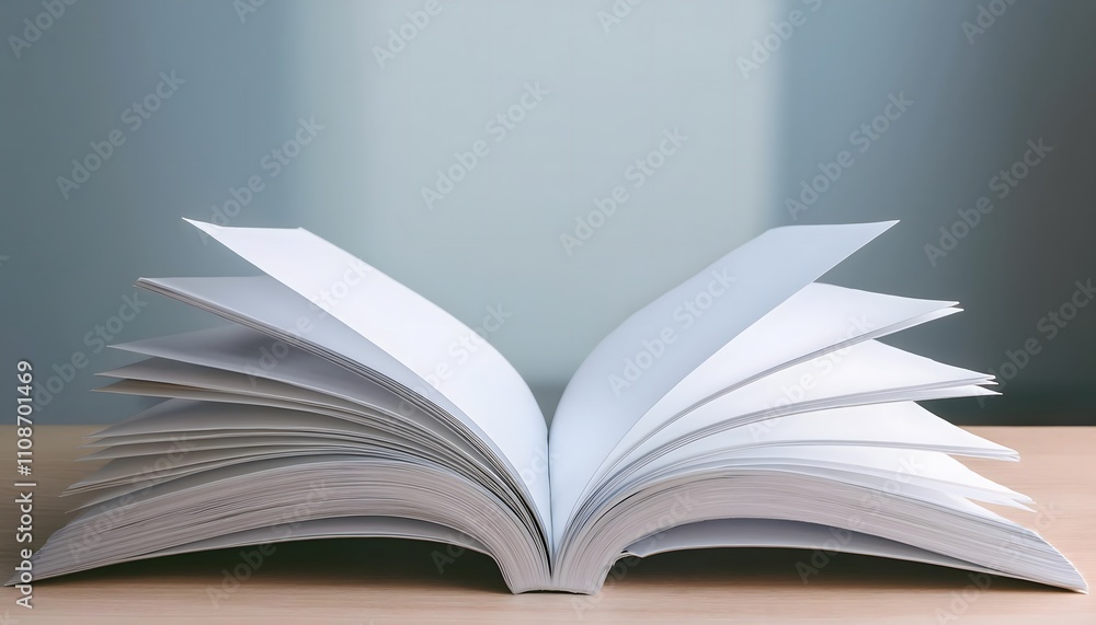 Realistic magazine cover template with editable text, open on table, 3D illustration. mockup, showcase, product. Realistic magazine cover template with editable text, open on table, 3D illustration. mockup, showcase, product.