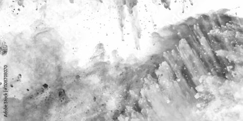 Abstract background with white , grey watercolor paint. abstract color powder explosion on white background. Freeze motion of dust splash. Artwork for creative banner, card, template, design vector.	