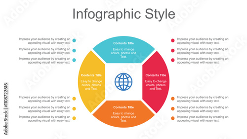 Globe infograph