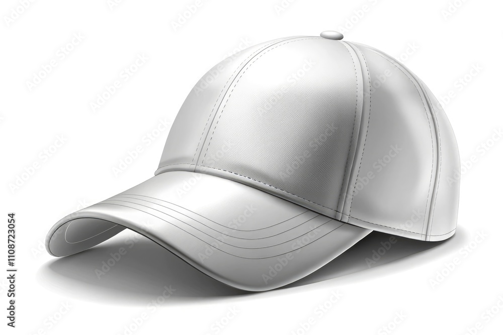 Fototapeta premium Cap Illustration: Line Art, Headwear Design, Hat Graphic, Apparel Symbol, Fashion Accessory, Clothing Image, Head Covering, Baseball Cap, Trucker Hat