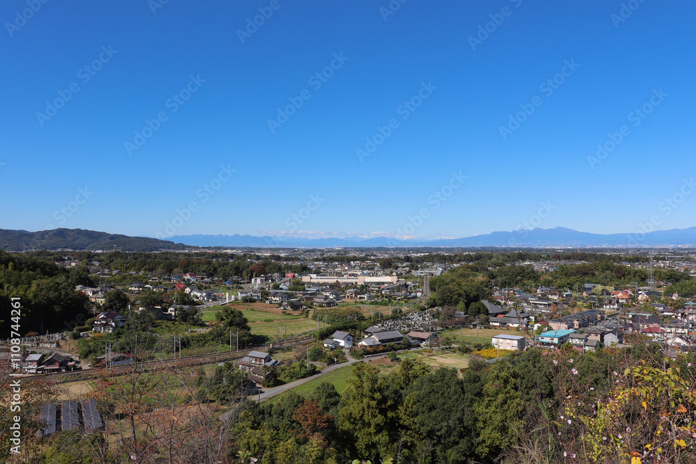 Obraz premium 寄居町の町並み（埼玉県寄居町）