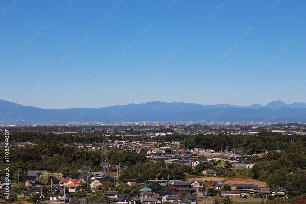 Obraz premium 寄居町の町並み(埼玉県寄居町)