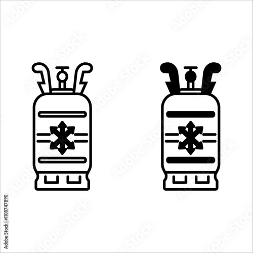 gas cylinders icon. Propane Gas Tank icon color editable