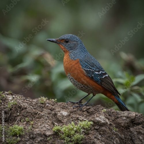 Chestnut-Bellied Rock Thrush photo