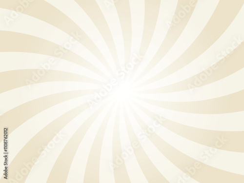 Pearl white sunburst background. Radial retro glowing rays banner. retro whirlwind starburst vector abstract background. Twisted radial illustration.
