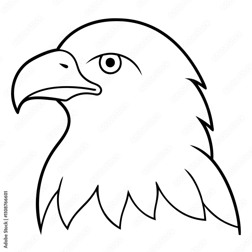 Obraz premium eagle head vector illustration