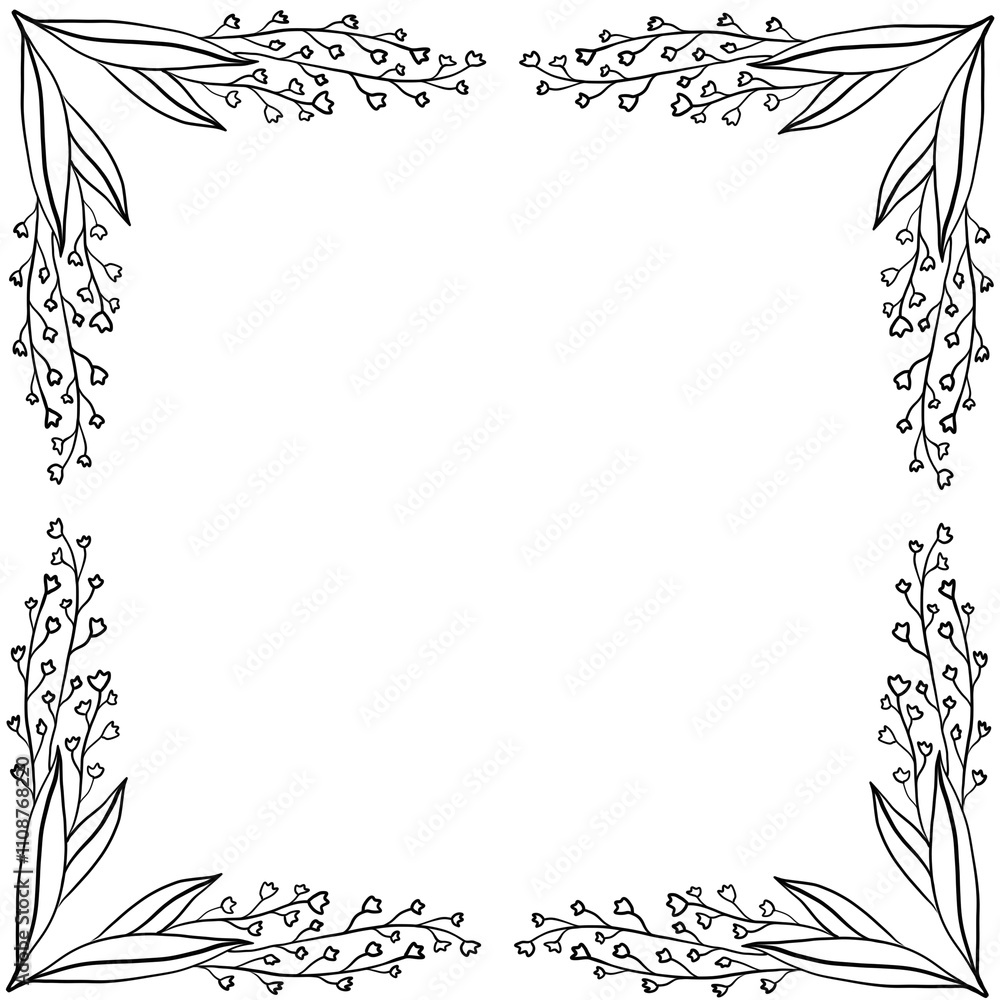 Obraz premium abstract background black and white frame for gift card