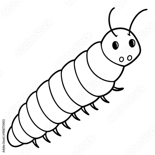 illustration of a silkworm