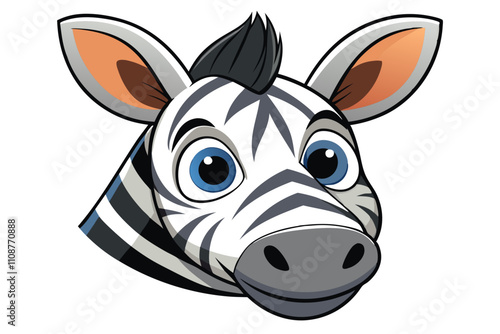 zebra cartoon head