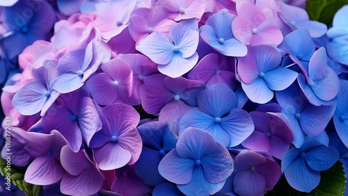blue and purple Hydrangea