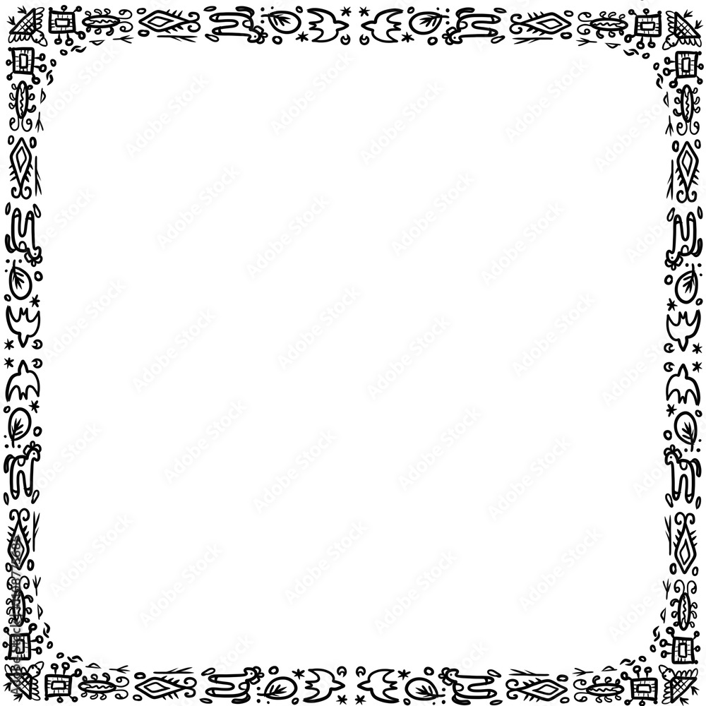 Obraz premium black and white frame