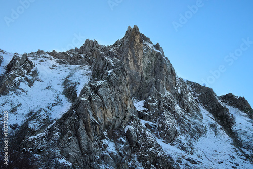 La prima neve di stagione imbianca le Montagne del Gran Sasso - Prati di Tivo - Pietracamela - Teramo photo