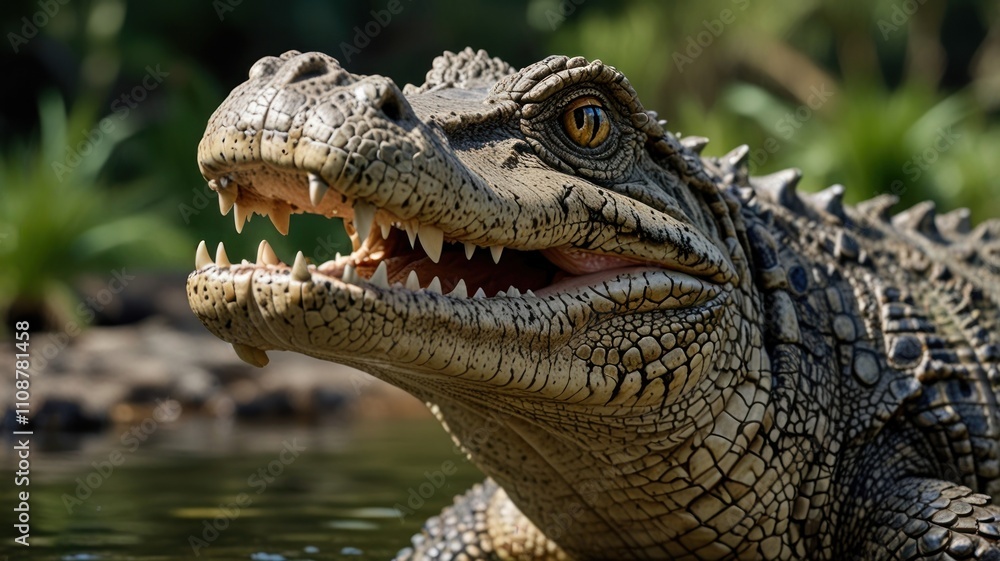 Obraz premium Alligator in River