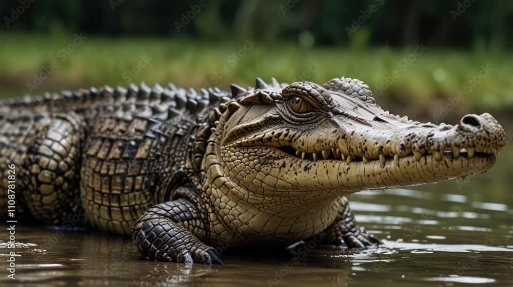 Obraz premium Alligator in River