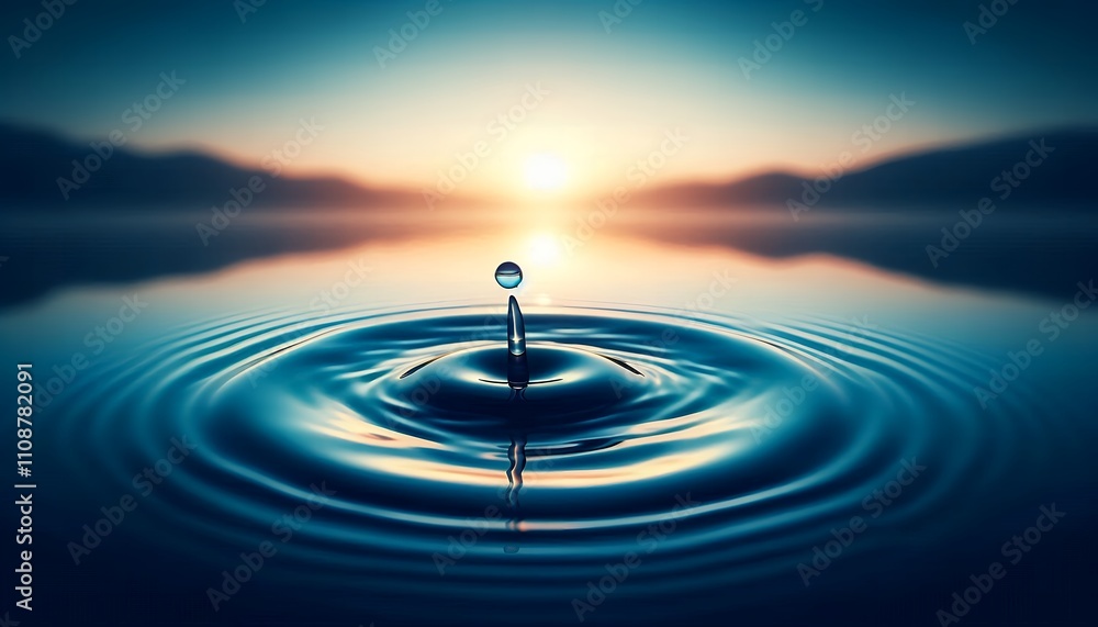 water drop in the water water drop in the water