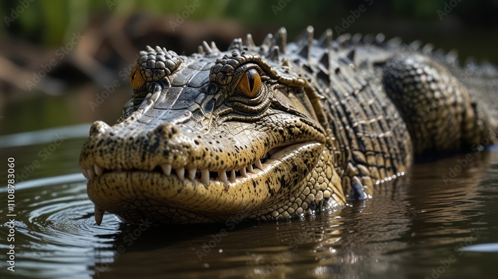 Obraz premium Alligator in River