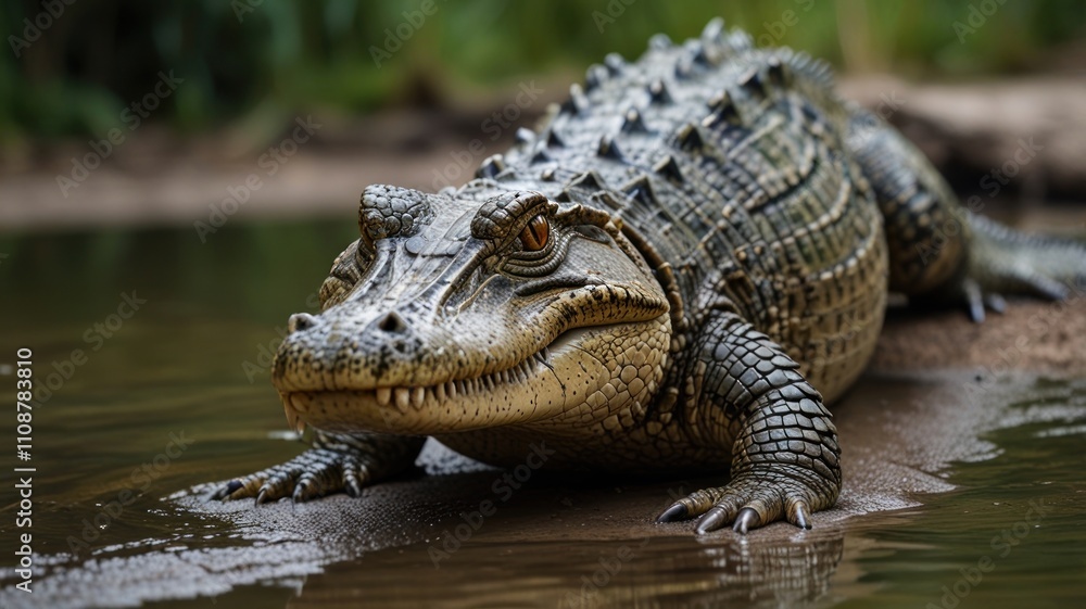 Fototapeta premium Alligator in River