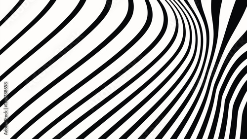 Black and white angular stripes abstract background for backdrop or fabric style