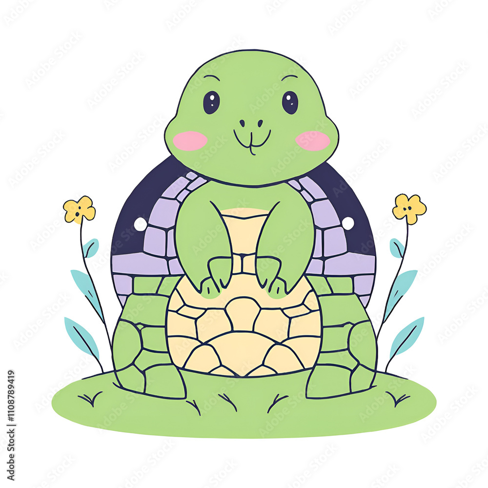 Fototapeta premium Turtle’s Tranquil Pond