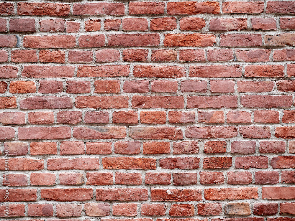 Obraz premium Old vintage brick wall. Red brickwork