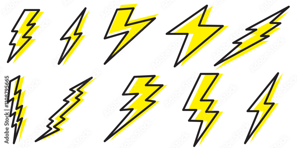 Flash icon. Lightning Bolt icon. Flash icon. Lightning Bolt icon.