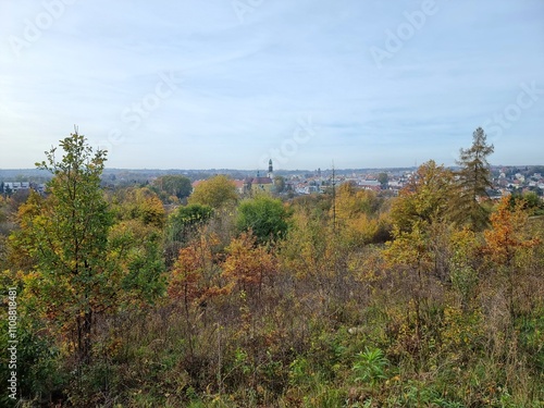 Panorama of Trzebnica from Trzebnicki Hills