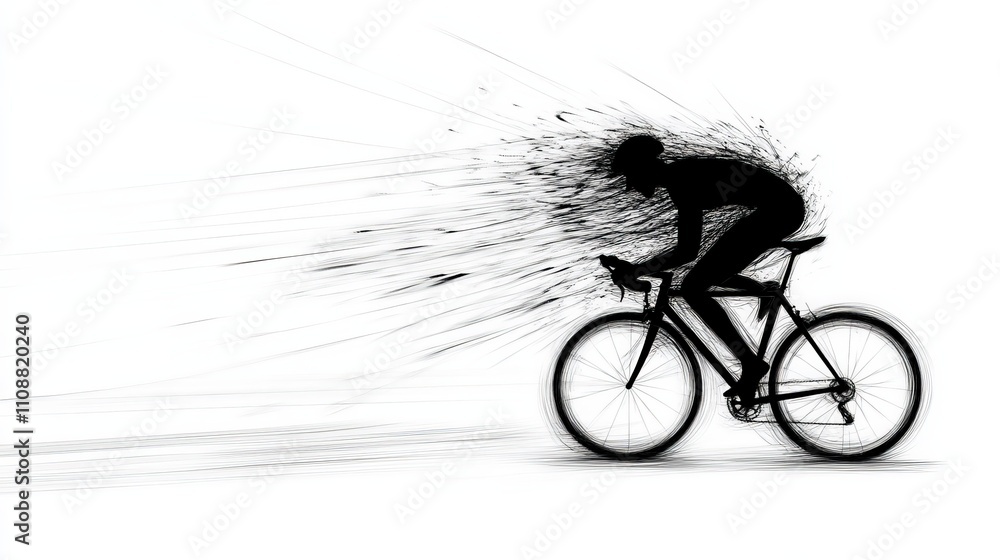 Dynamic Motion of a Bicycle in Playful Cartoon Style Dynamic Motion of a Bicycle in Playful Cartoon Style