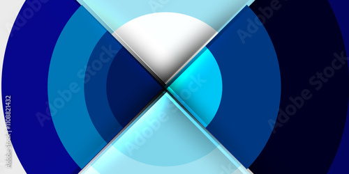 Target circle geometric abstract shapes. Vector Illustration For Wallpaper, Banner, Background, Card, Book Illustration, landing page