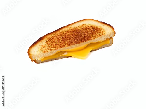 there is a grilled cheese sandwich with a side of mustard. photo