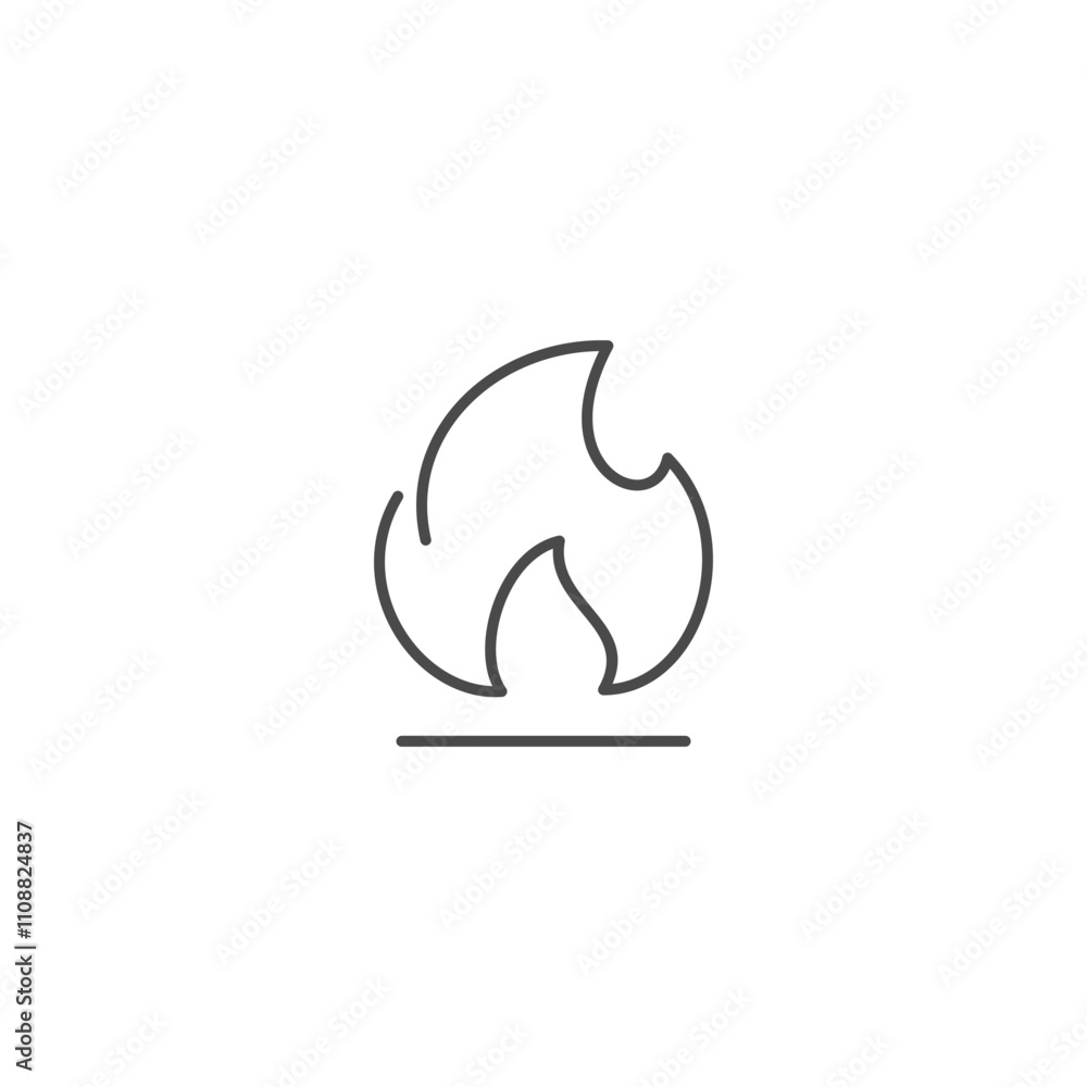 Flammable icon template vector illustration Flammable icon template vector illustration