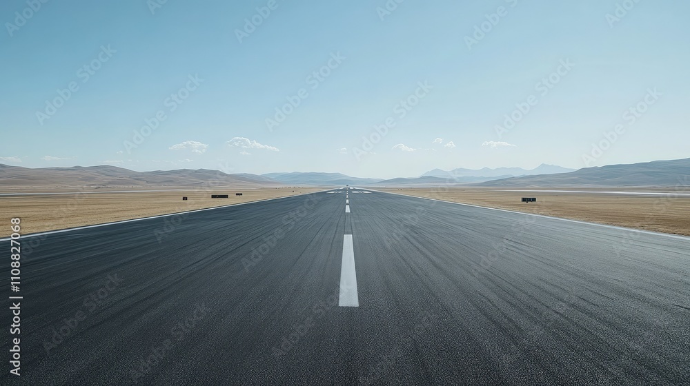 Fototapeta premium Luxury Private Jet on the Runway Ready for Takeoff