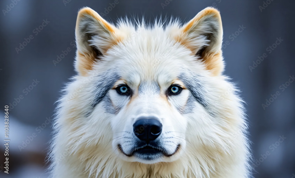 Obraz premium white wolf in the forest