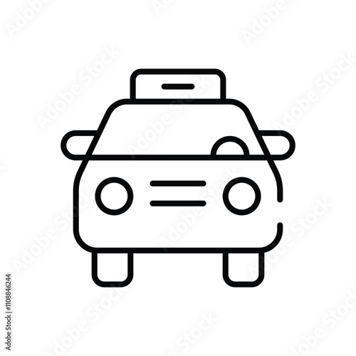 Taxi vector icon