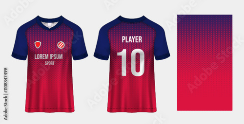 Sport jersey design fabric textile for sublimation.