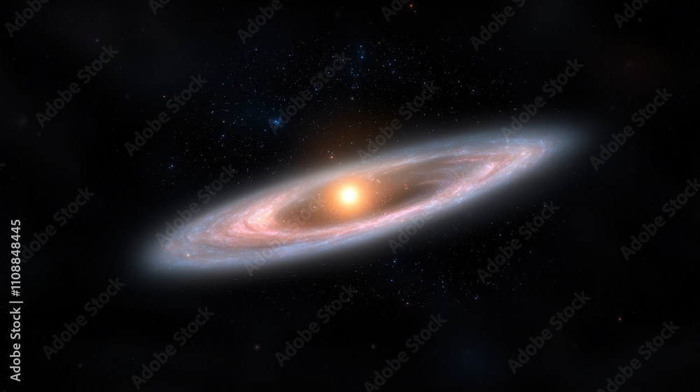 Obraz premium Stunning Space Galaxy Nebula Star Cosmic Dust Astronomy