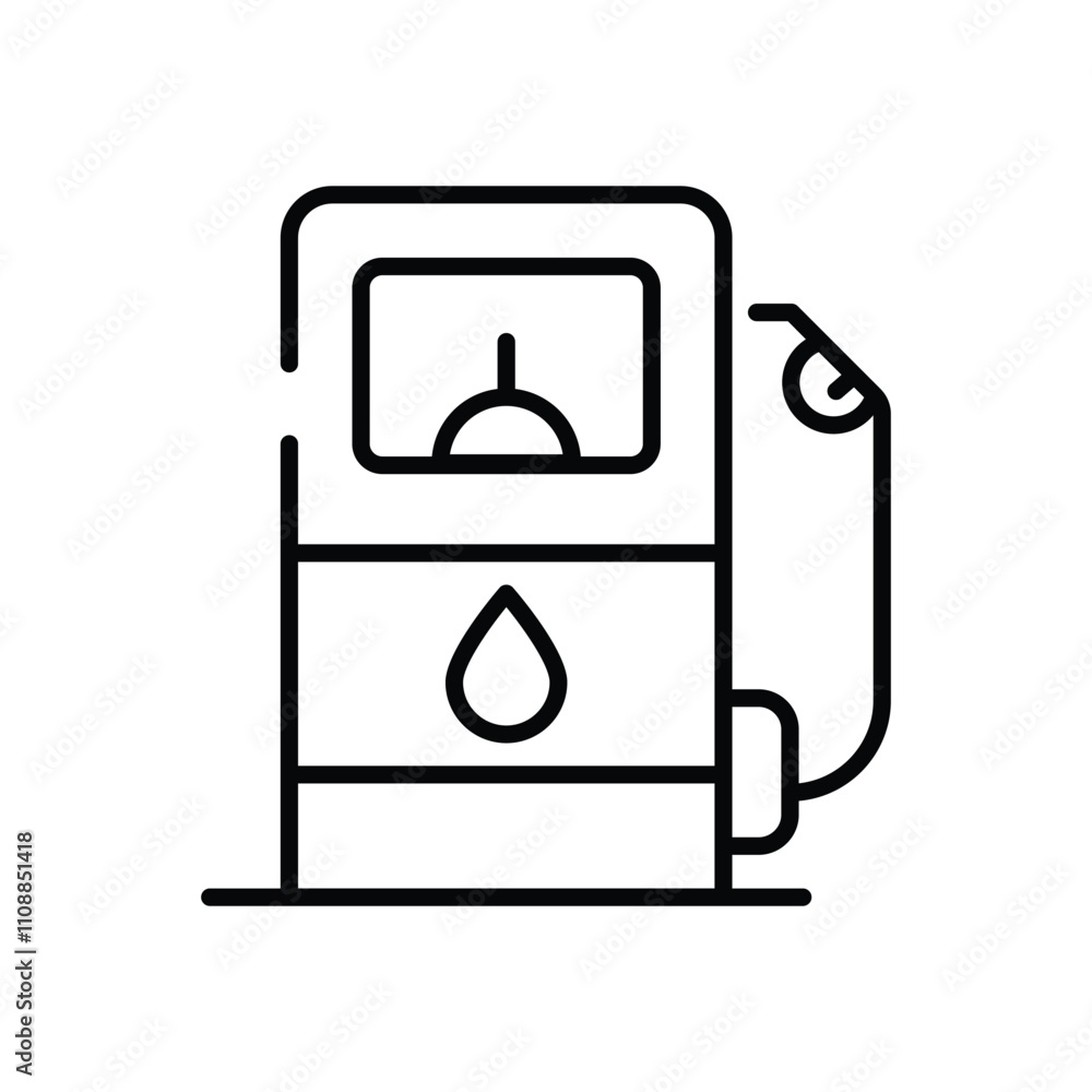 Gas Station vector icon Gas Station vector icon