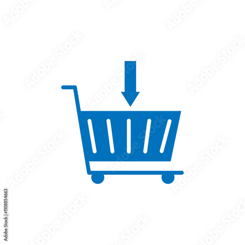 Add to cart icon Thin line illustration set