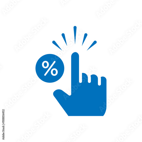 Click through rate icon Thin line illustration set