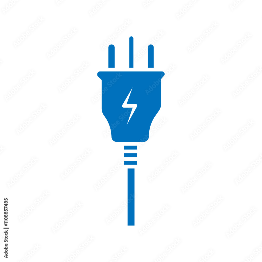 Electrical plug icon Thin line illustration set Electrical plug icon Thin line illustration set