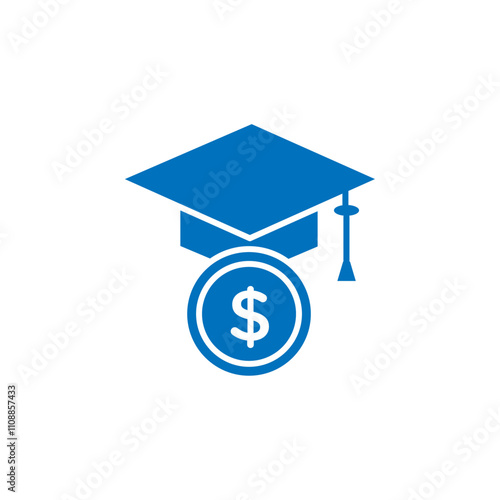 Education cost icon Thin line illustration set