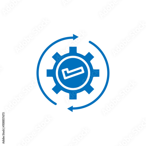 Execution icon Thin line illustration set