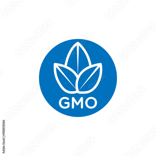 GMO icon Thin line illustration set